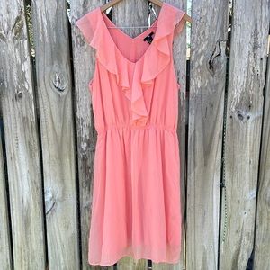 H&M Sheer Overlay Dress Sz M EUC